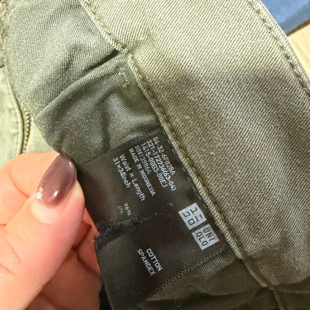 (Set of 3) 31” W x 27”L Uniqlo slim fit chino trousers - Picture 3 of 5